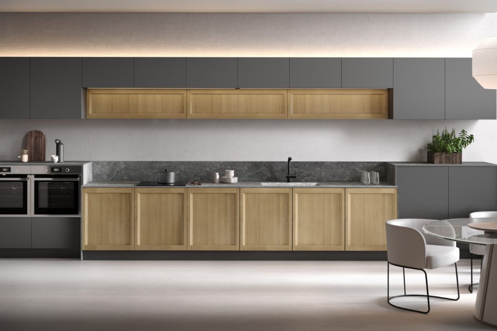 Nevada - Carbone matt / Lea - Rovere miele