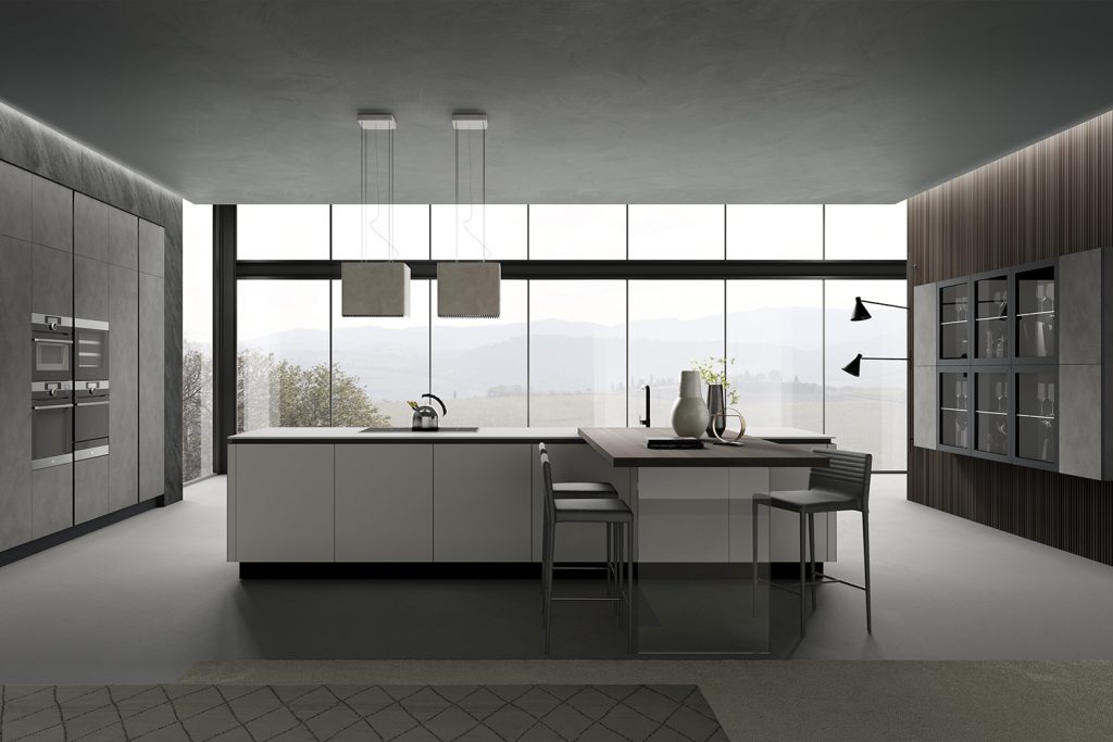 HPL grigio cemento / HPL gesso