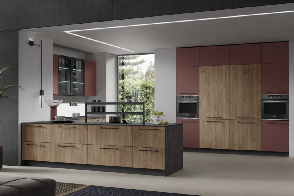 Nevada - Rovere tabacco / Rosso vino matt