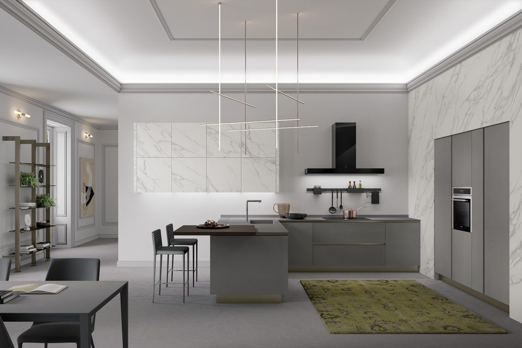 Gres white marble / Gres light grey