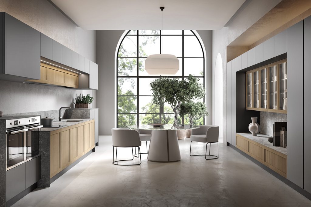 Lea - Rovere miele / Nevada - Carbone matt